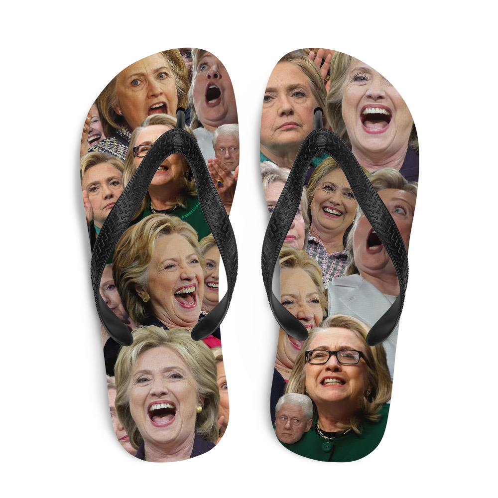 Flip Floppin' Hillary Clinton Sandals — Robert Gouveia